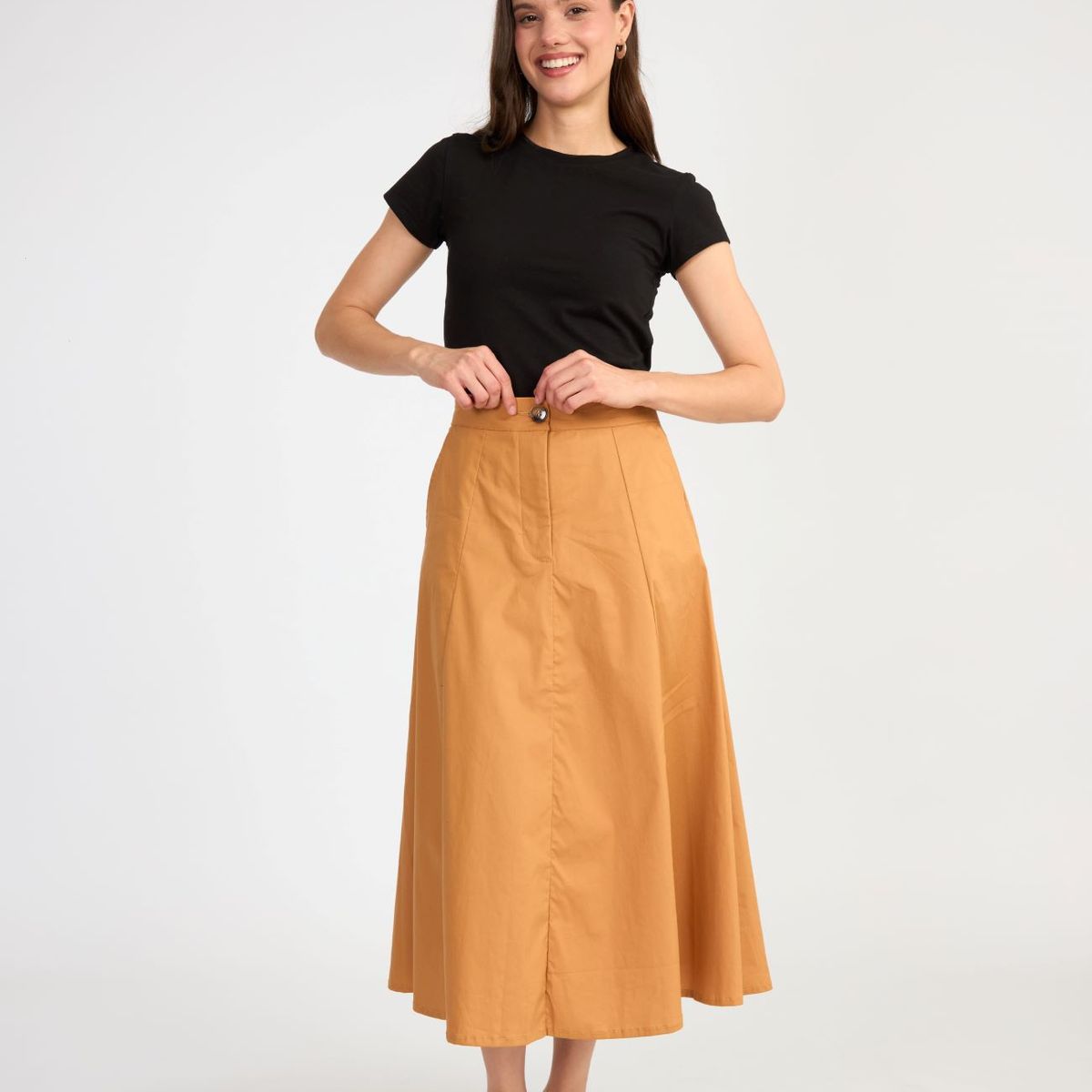 GENERICO - FALDA LARGA ALGODÓN ALMAT MUJER