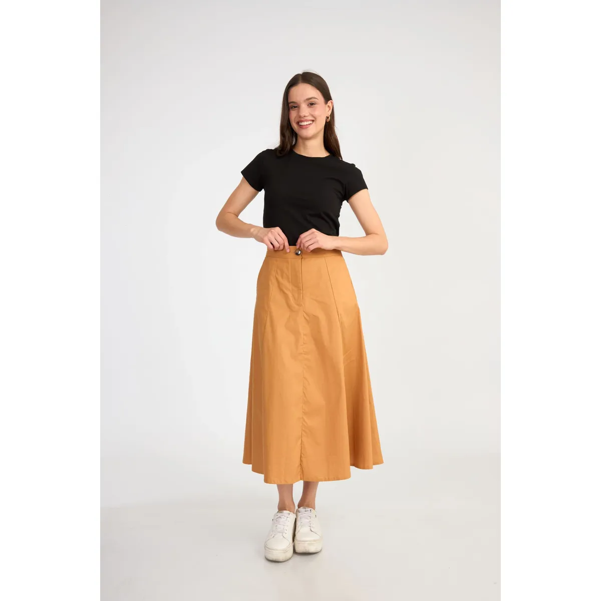 GENERICO - FALDA LARGA ALGODÓN ALMAT MUJER