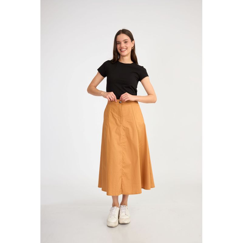 GENERICO - FALDA LARGA ALGODÓN ALMAT MUJER