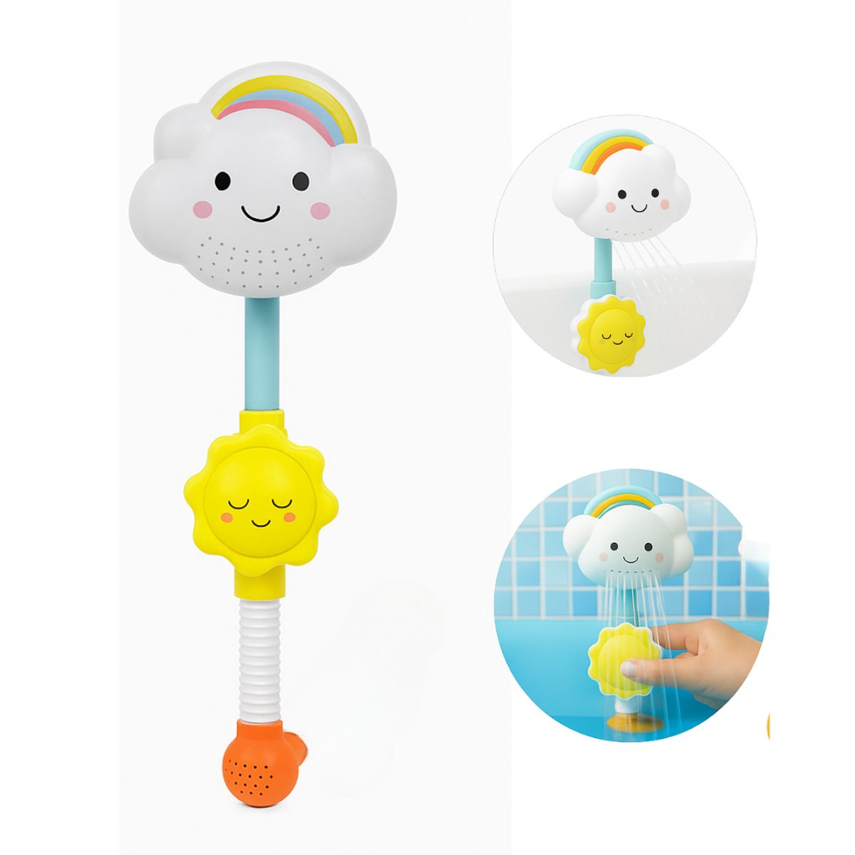 GENERICO - Juguete de Baño Portátil Nube Arcoíris para Bebés