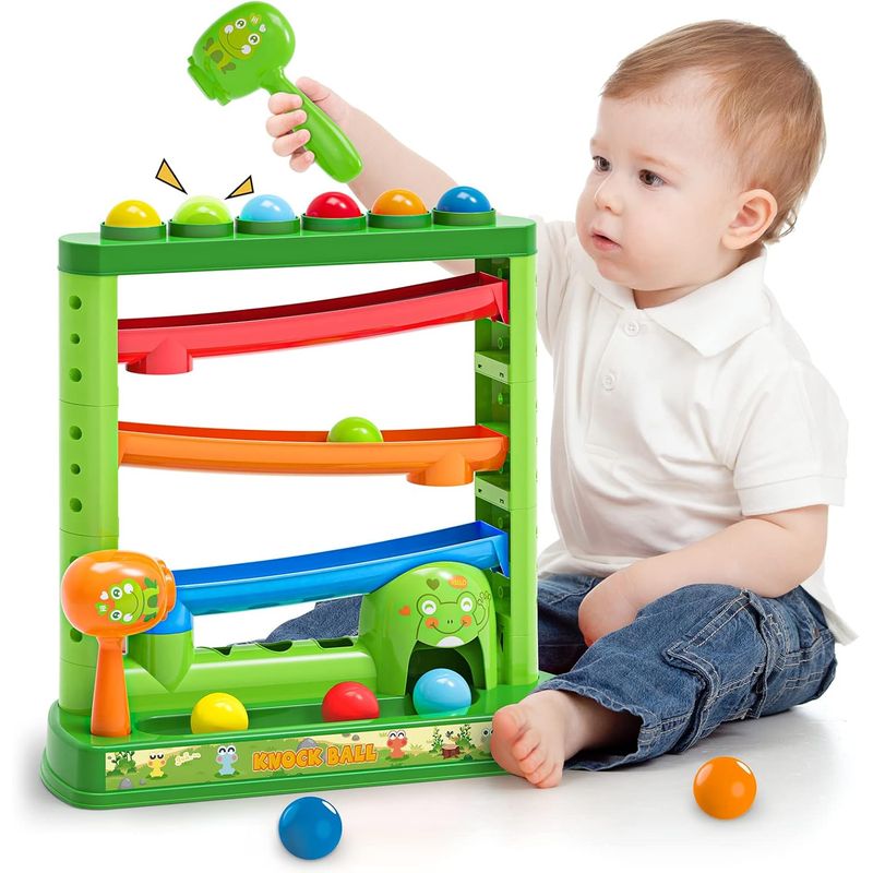 GENERICO - Juego Didáctico de Martillo con Pelotas y Laberinto