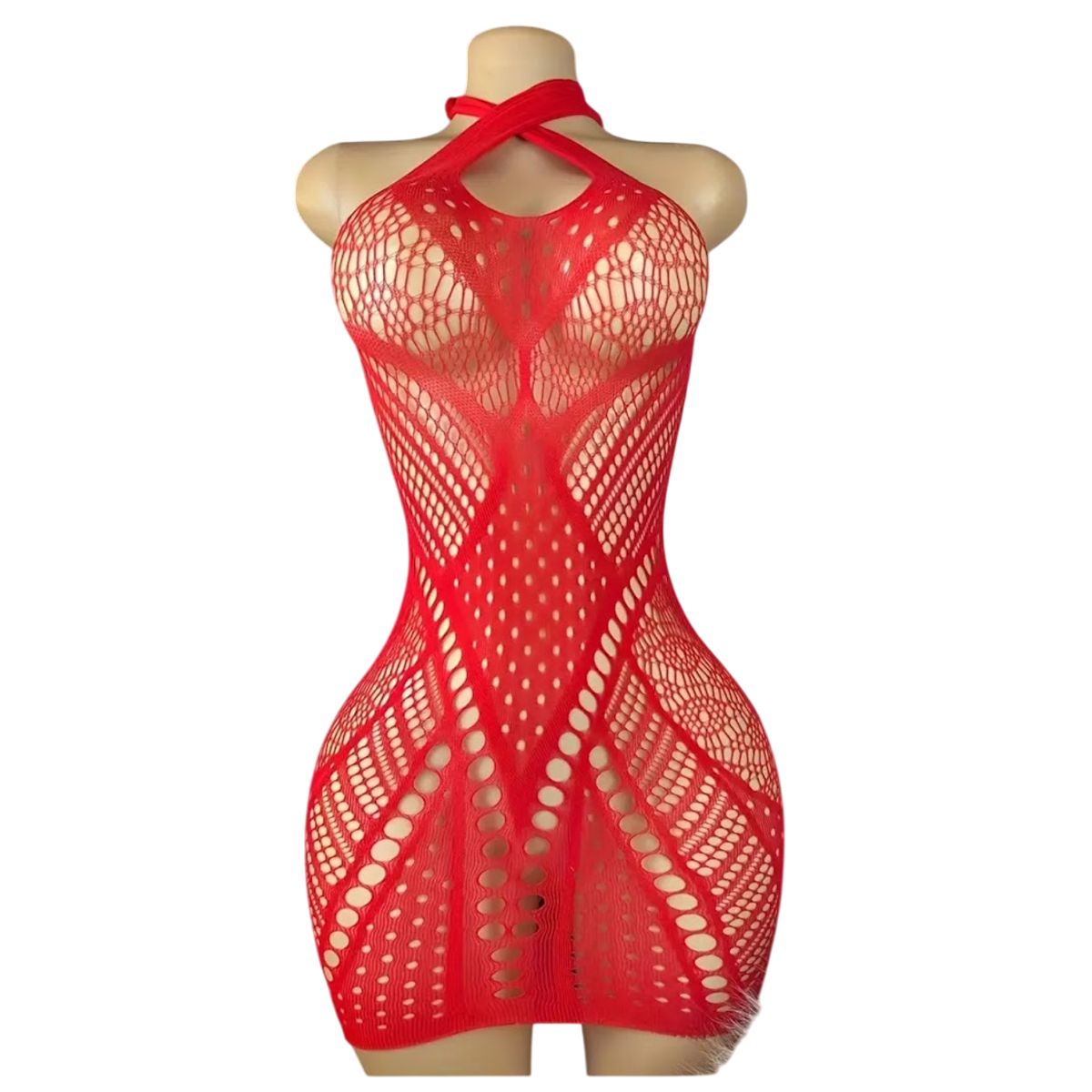 GENERICO - LENCERIA CORPORAL MALLA  CATSUIT VESTIDO