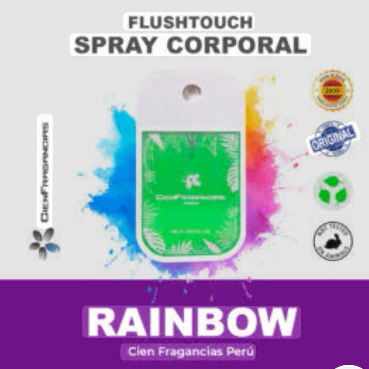 CIEN FRAGANCIAS - BODY MIST MAGICO RAINBOW FLUSHTOUCH CIENFRAGANCIAS CIEN ESENCIAS 45ML