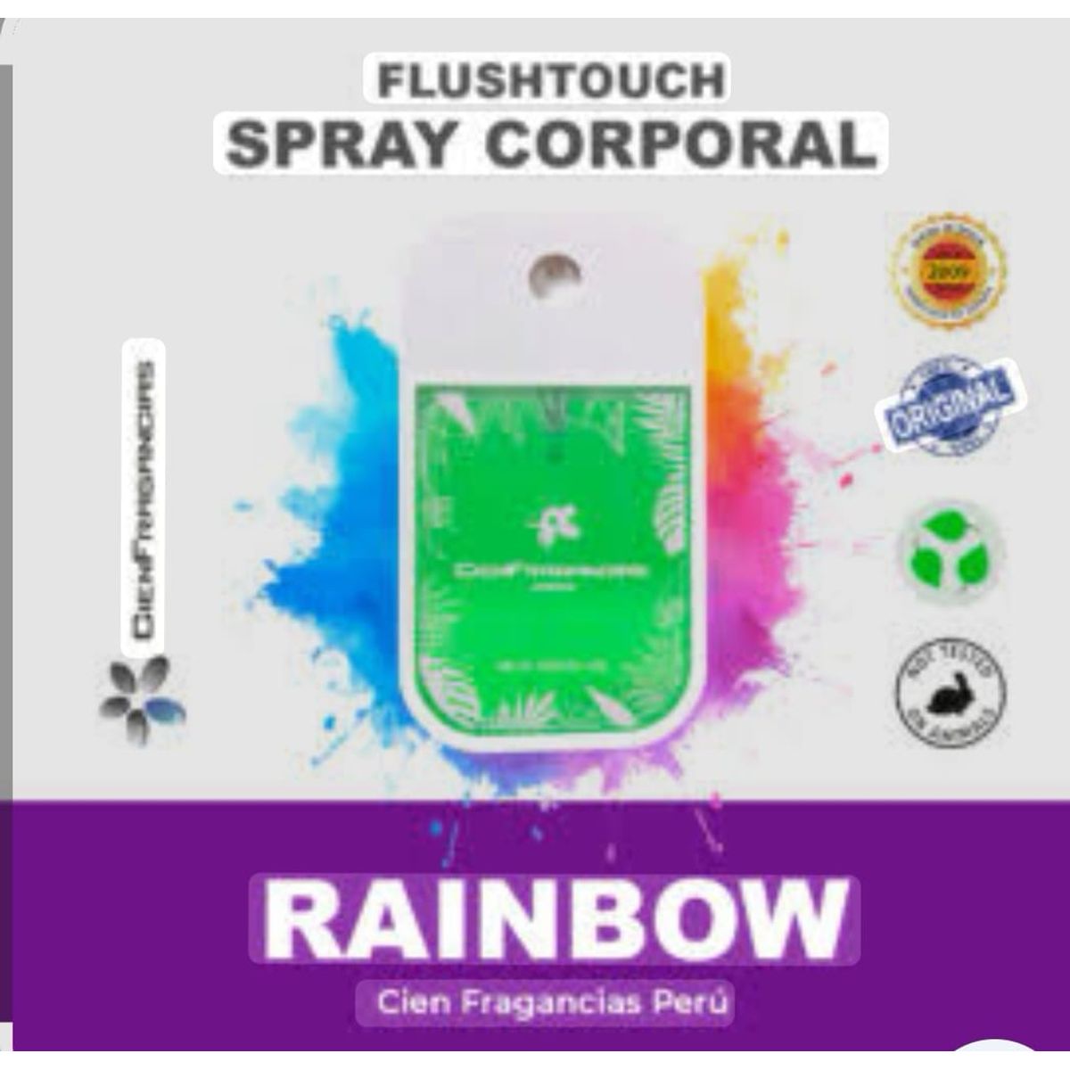 CIEN FRAGANCIAS - BODY MIST MAGICO RAINBOW FLUSHTOUCH CIENFRAGANCIAS CIEN ESENCIAS 45ML