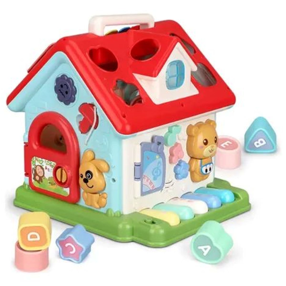 GENERICO - Casita Multifuncional con Piano  Juguete Didáctico para Bebés