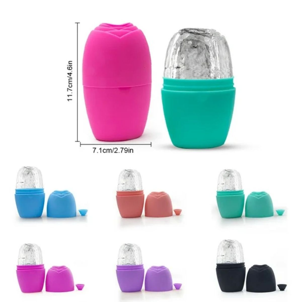 GENERICO - 2 Moldes Masajeador Facial Para Hielo