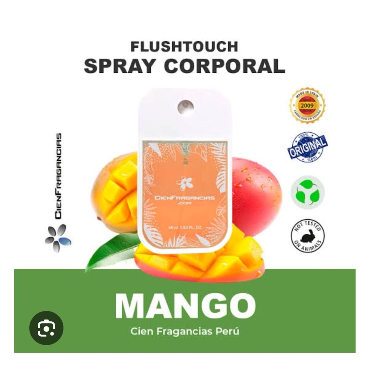 CIEN FRAGANCIAS - BODY MIST EXOTICO MANGO VEGANO CIENFRAGANCIAS CIEN ESENCIAS 45ML