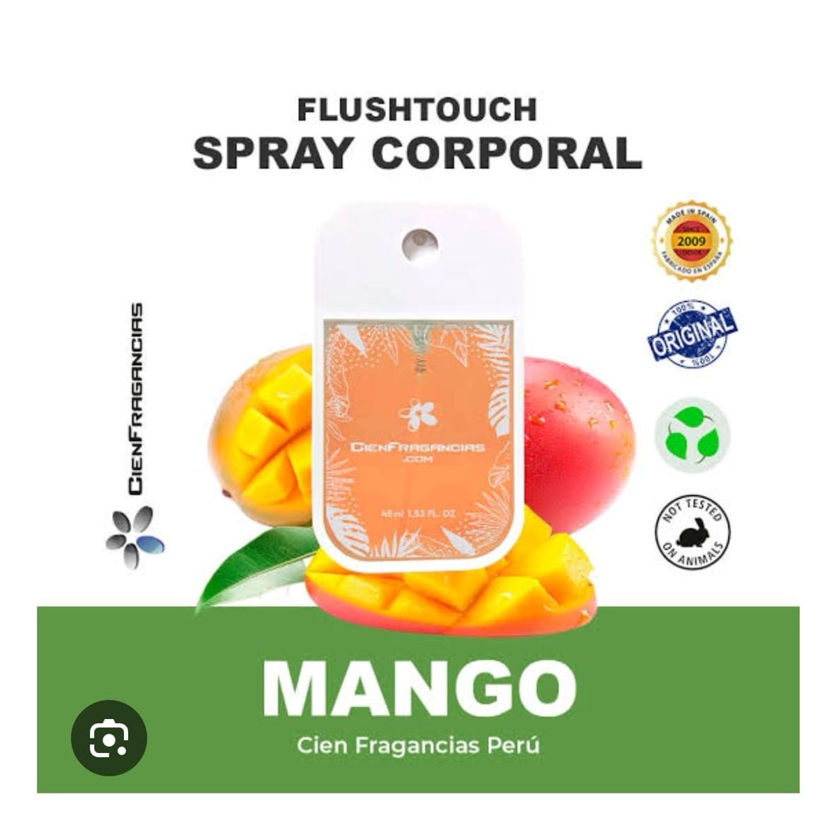 CIEN FRAGANCIAS - BODY MIST EXOTICO MANGO VEGANO CIENFRAGANCIAS CIEN ESENCIAS 45ML