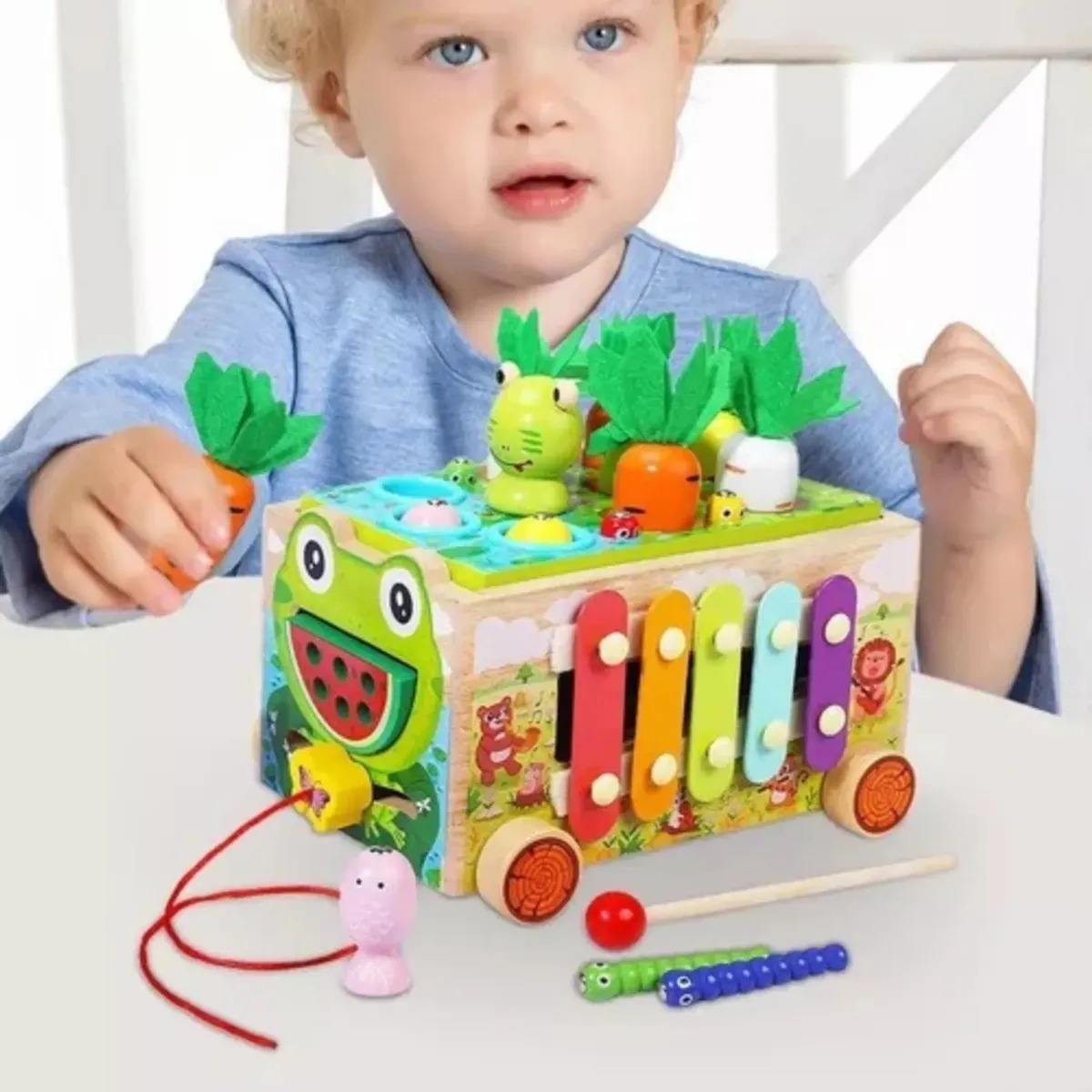 GENERICO - JUGUETE MONTESSORI XILOFONO MADERA NIÑOS