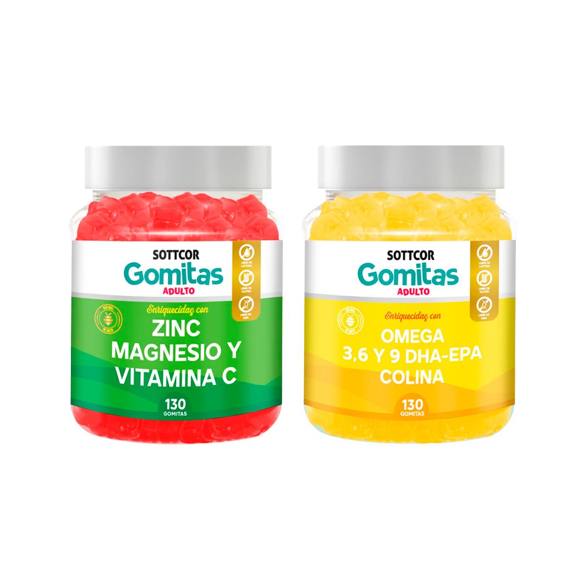 GENERICO - Gomitas De Zinc Adulto + Gomitas De Omega 3 - SOTTCOR