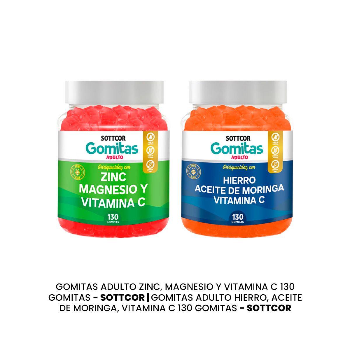 GENERICO - Gomitas De Zinc Adulto + Gomitas De Hierro Adulto - SOTTCOR