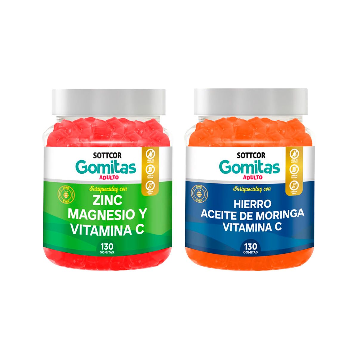 GENERICO - Gomitas De Zinc Adulto + Gomitas De Hierro Adulto - SOTTCOR