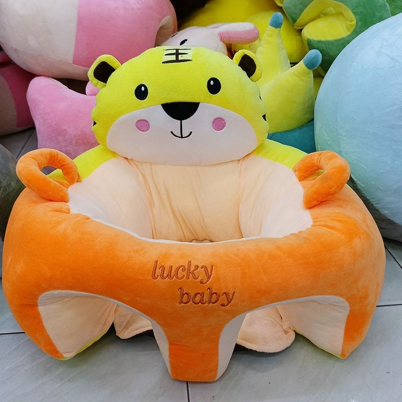 GENERICO - PUFF DE APOYO ASIENTO PARA BEBE COJIN LEON