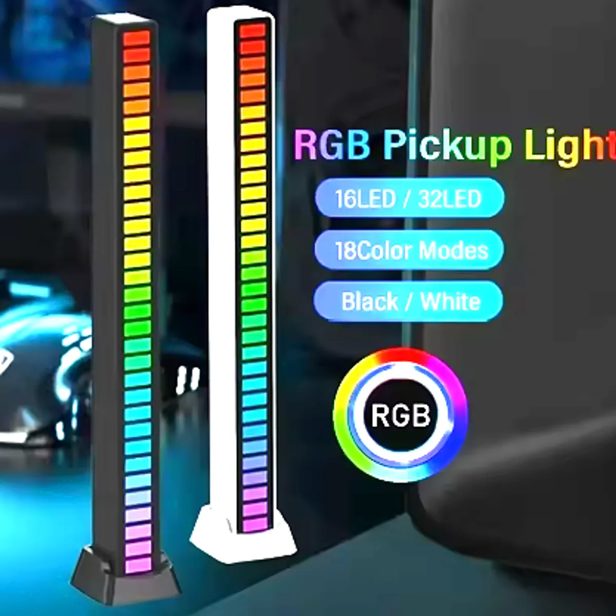 GENERICO - barras led rítmicas Rgb Recargable x1