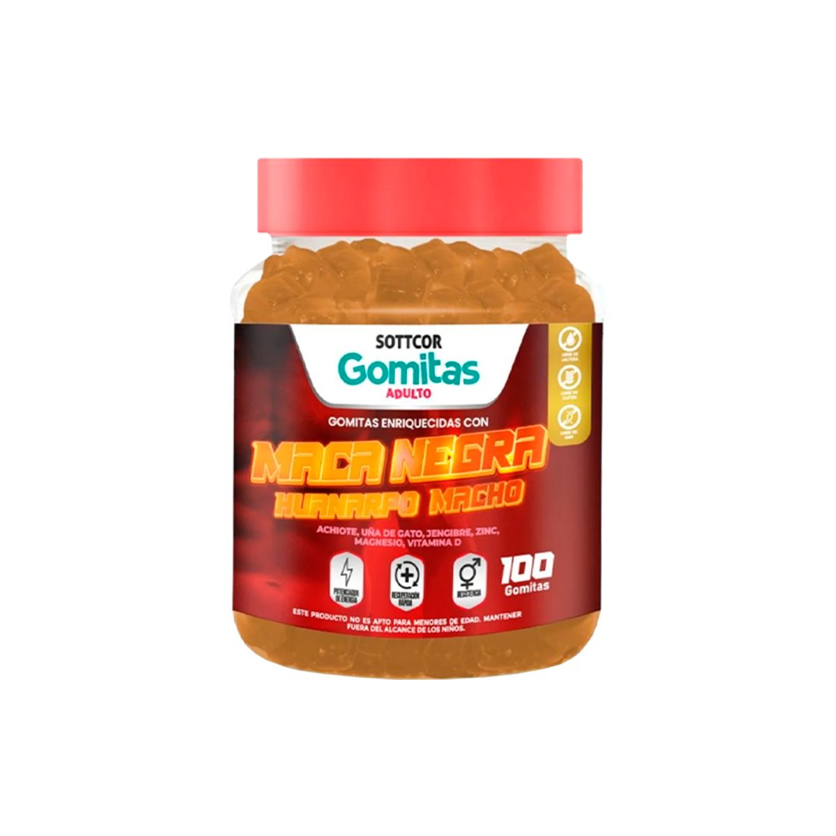 GENERICO - Combo Gomitas Maca Negra + Multivitaminas + DHA SOTTCOR ADULTOS