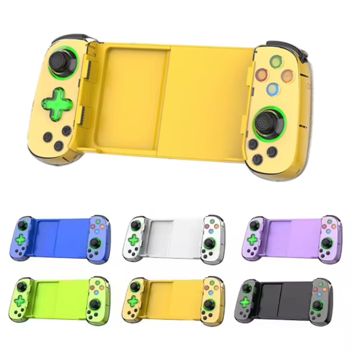 GENERICO - Gamepad BSP D7 Mando Celular Android iOs Multiplataforma Amarillo