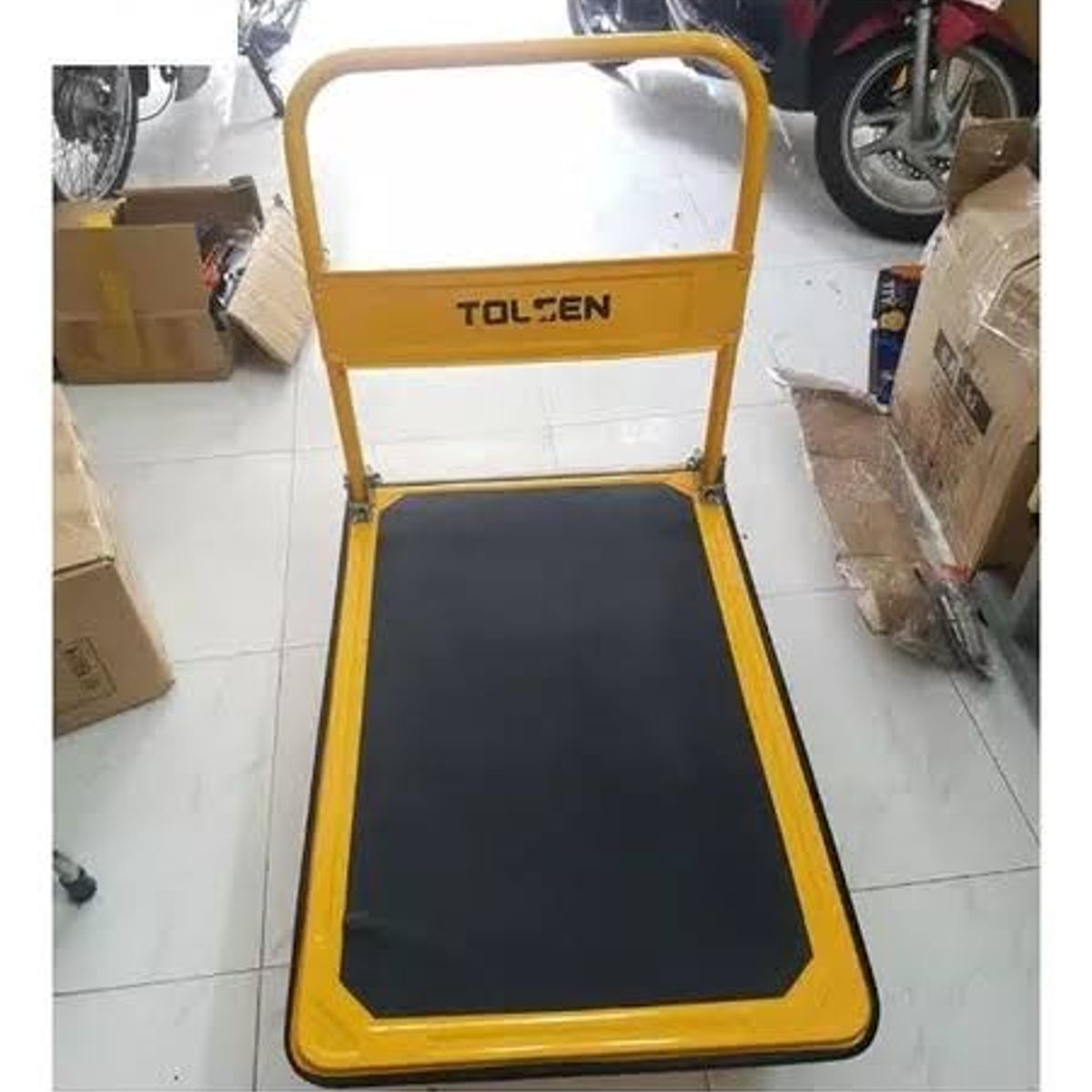 TOLSEN - Carro de Carga Plataforma Plegable (base metálica) 300 Kg.