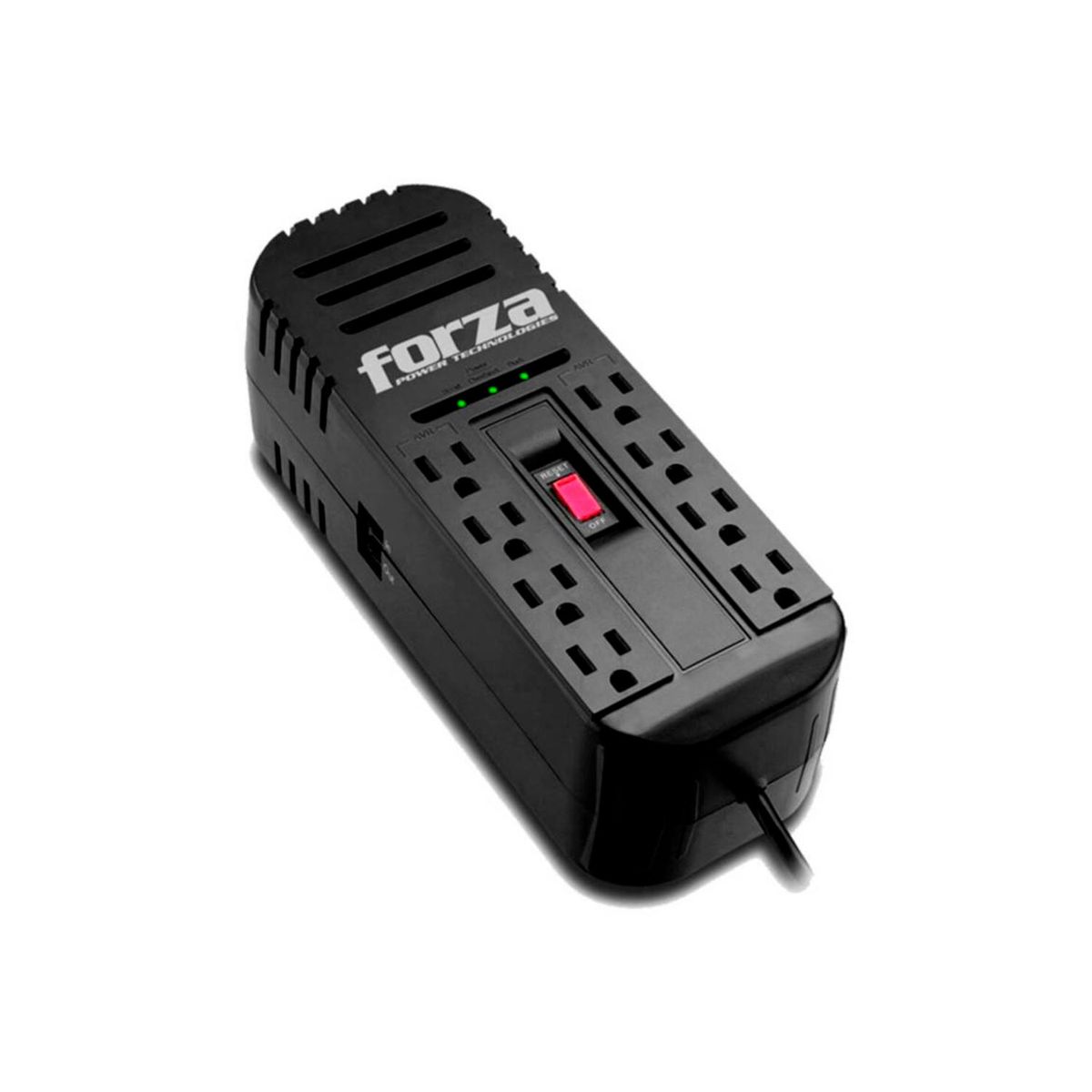 FORZA - Estabilizador Forza FZ-FVR-2202 8 Tomas2200VA1100W 220V Black
