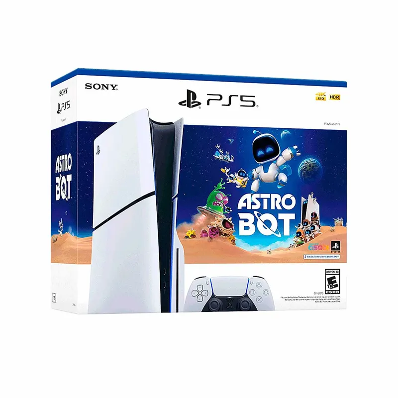 SONY - Consola Playstation 5 Slim Con Lectora Bundle Astrobot 1TB SSD