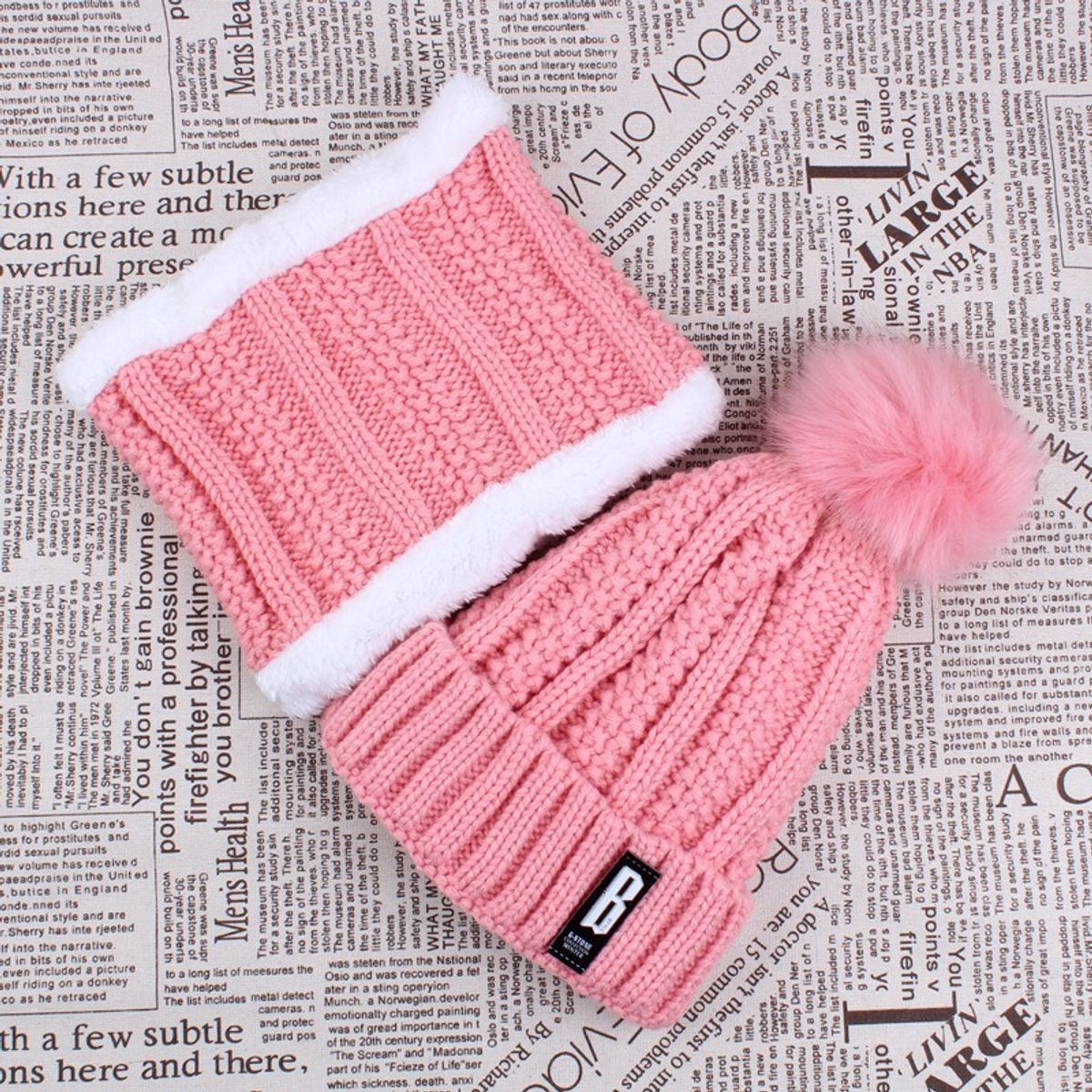 KAST PE - Beanie Briana con Cuellera con Brillos y Forro Acolchado  Rosado