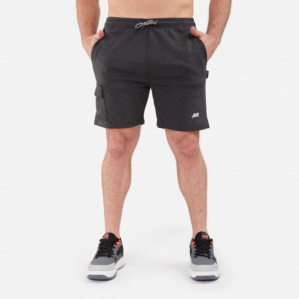 NEW ATHLETIC - Short New Athletic Maxi Plomo Hombre