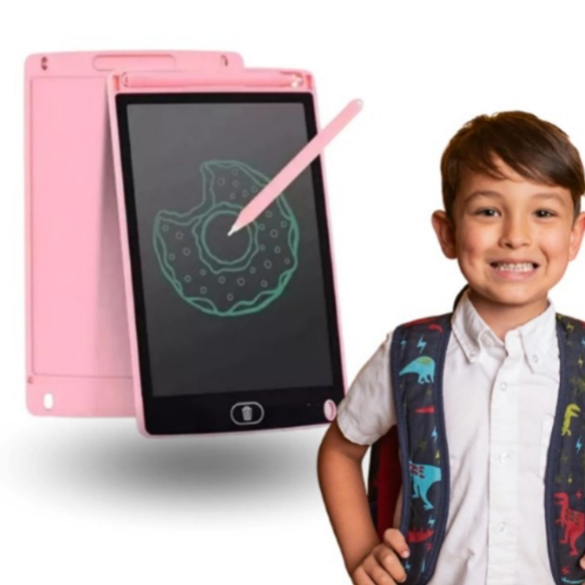 GENERICO - Tablet Pizarra Lcd Dibujo para Niños 10 Pulgadas rosado
