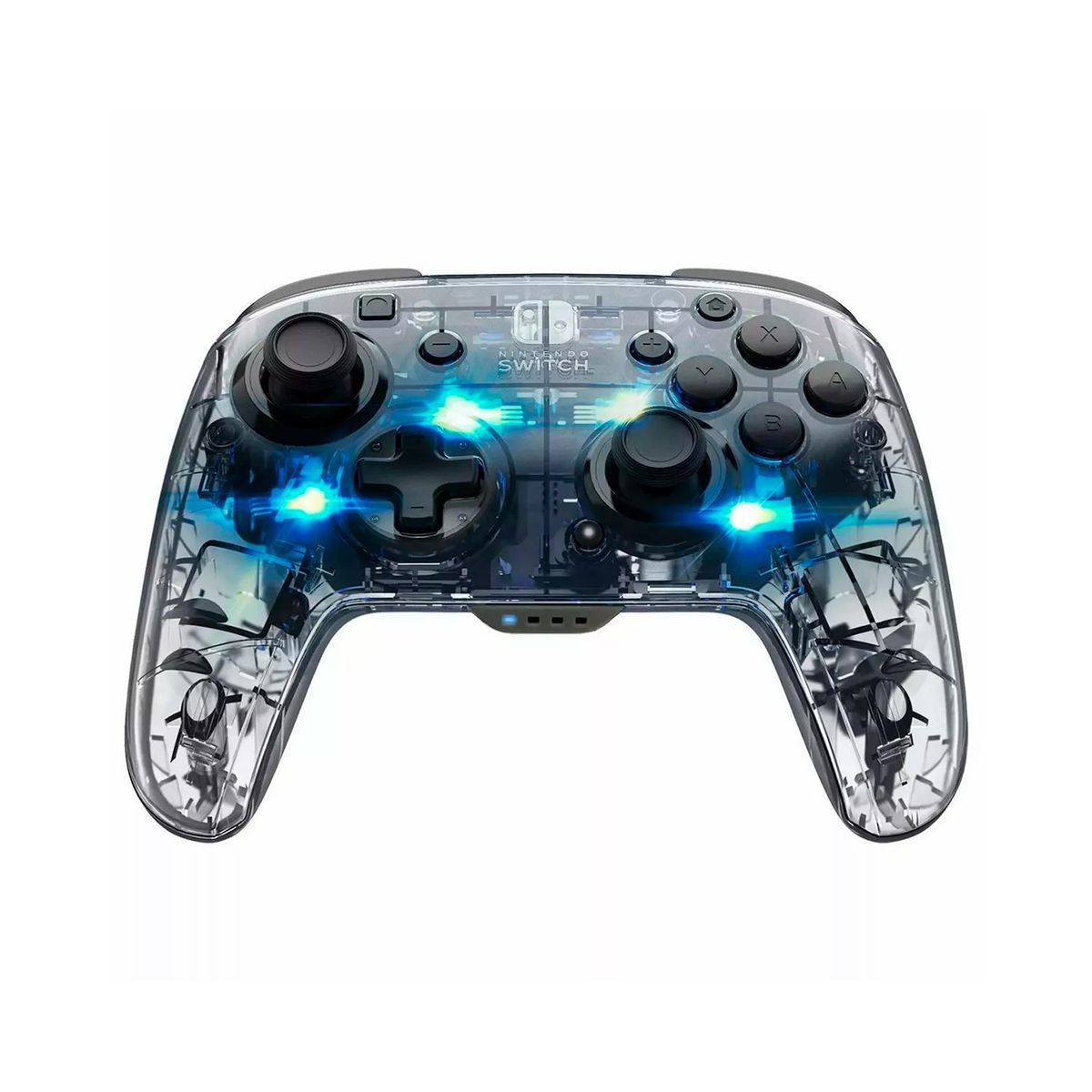 PDP - Mando PDP Inalámbrico para Switch Afterglow Deluxe Transparente