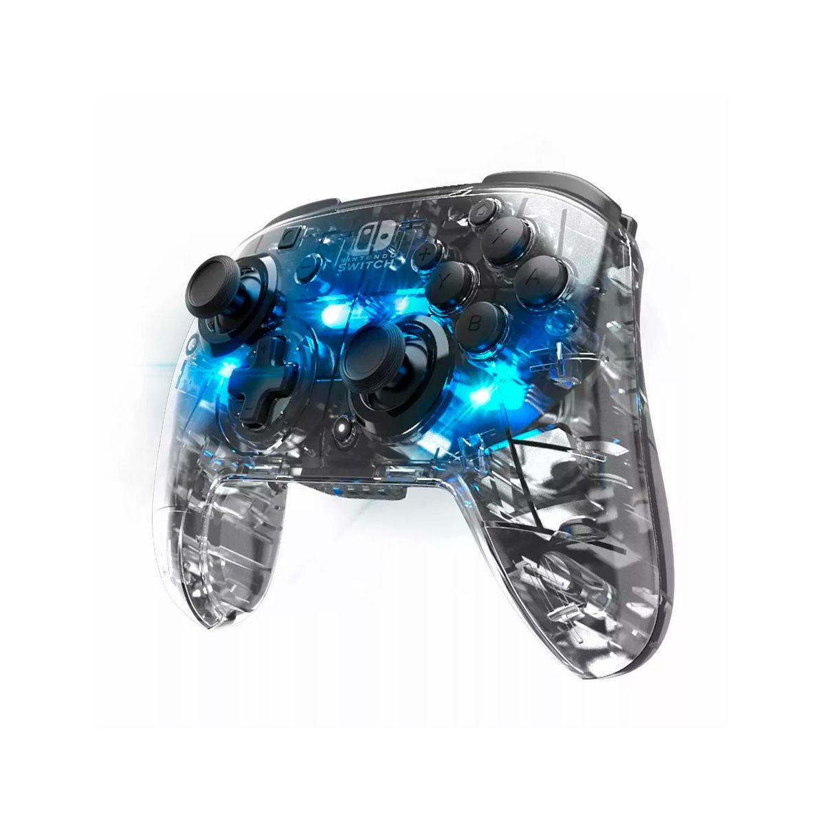 PDP - Mando PDP Inalámbrico para Switch Afterglow Deluxe Transparente