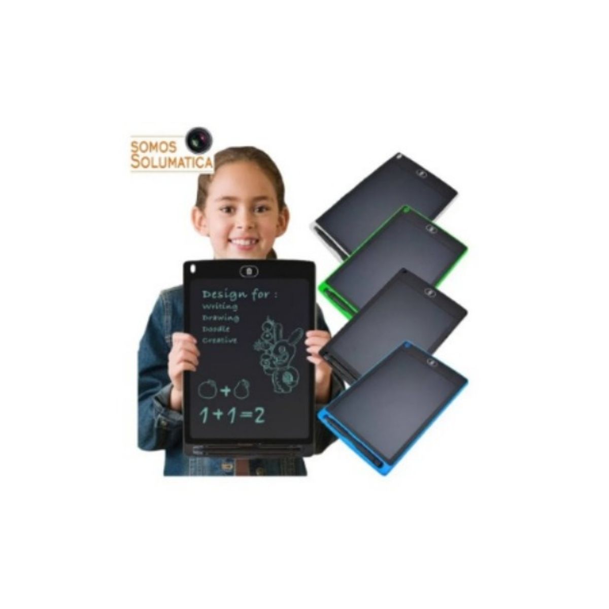 GENERICO - Tablet Pizarra Lcd Dibujo para Niños 10 Pulgadas negro