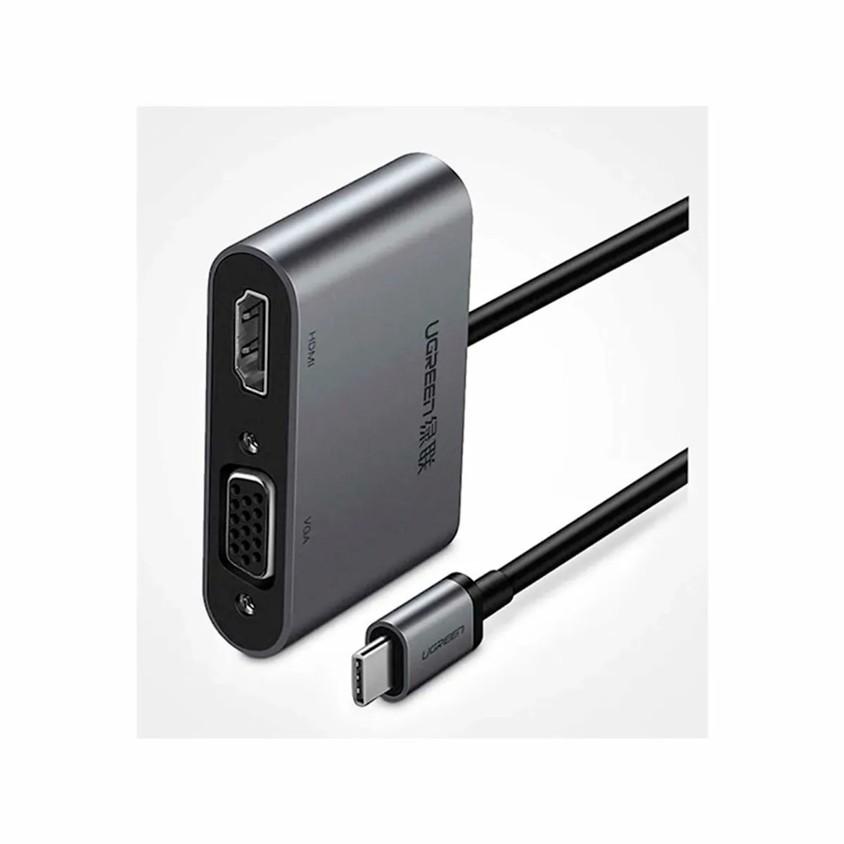 UGREEN - ADAPTADOR TIPO C A HDMI Y VGA UGREEN .  4K /30 HZ , 1080 COD. 50505