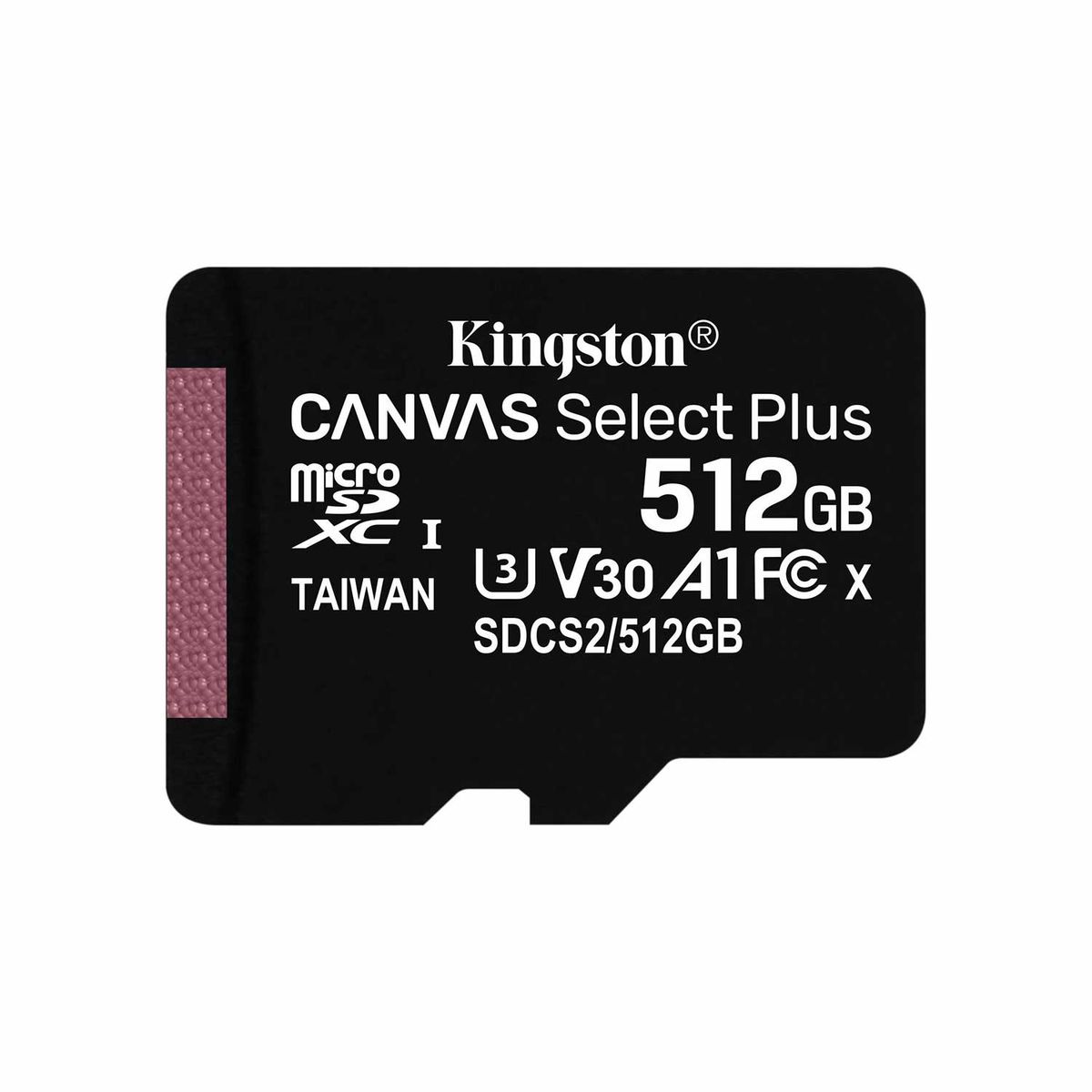 KINGSTON - Memoria microSDXC Kingston Canvas Select Plus SDCS2 512 GB 100 MBs A1 Clase 10 UHS-I