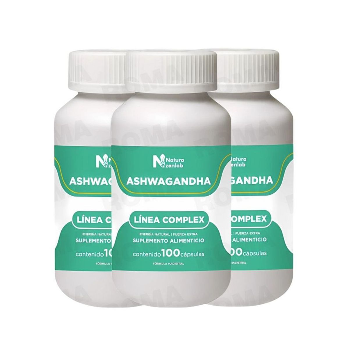 GENERICO - PACK 3 ASHWAGANDHA COMPLEX 900MG NATURA ZENLAB