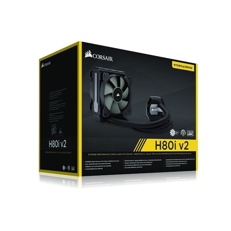 CORSAIR - Sistema de Enfriamiento Corsair Liquido Corsair Hydro H80 V2 RGB 120mm