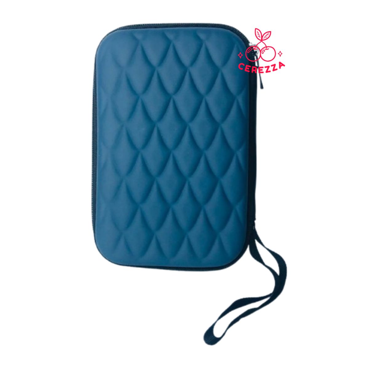 GENERICO - ESTUCHE ANTI GOLPES PARA DISCO DURO EXTERNO 2.5 CON CIERRE AZUL COCOS