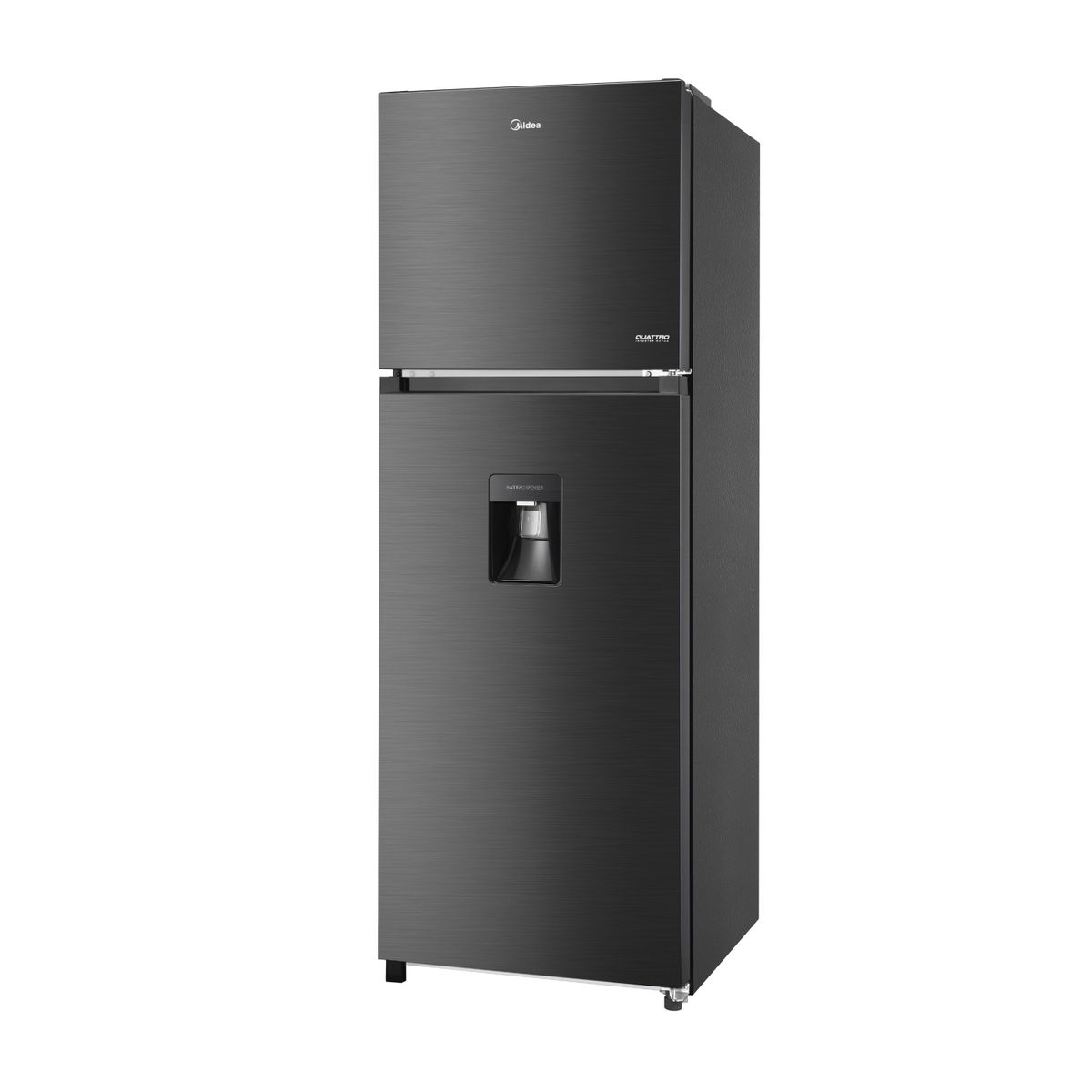 MIDEA - Refrigeradora 2pts No Frost Inverter 338Lts Inox Black MDRT489MTR28PEWD