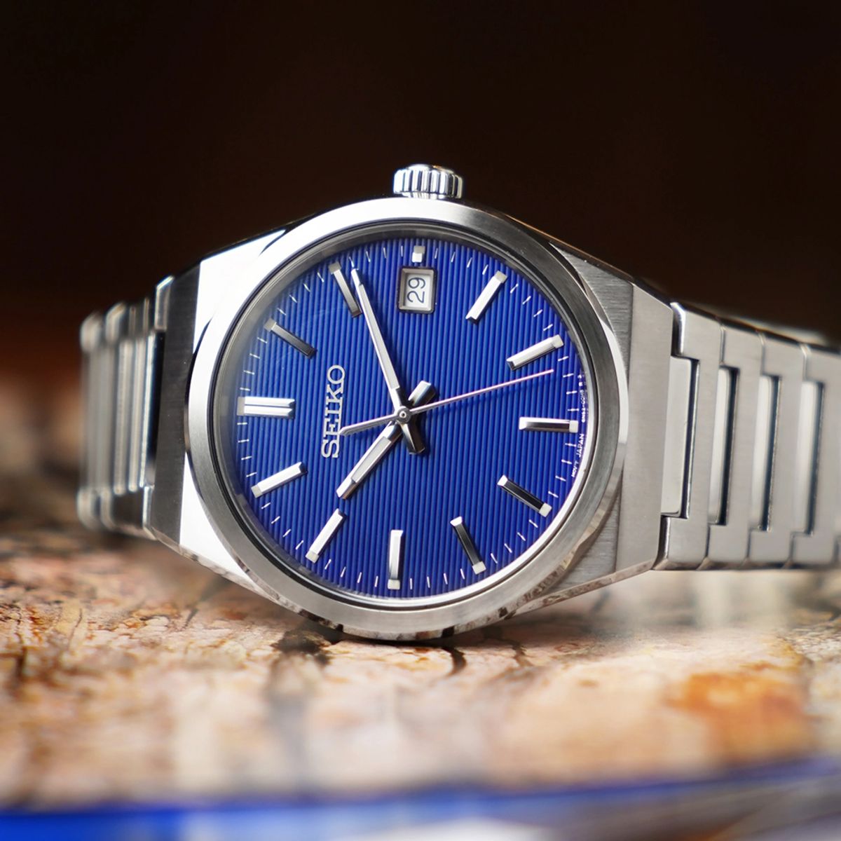 SEIKO - SEIKO Reloj Essentials 39mm Acero inox Japones SUR555