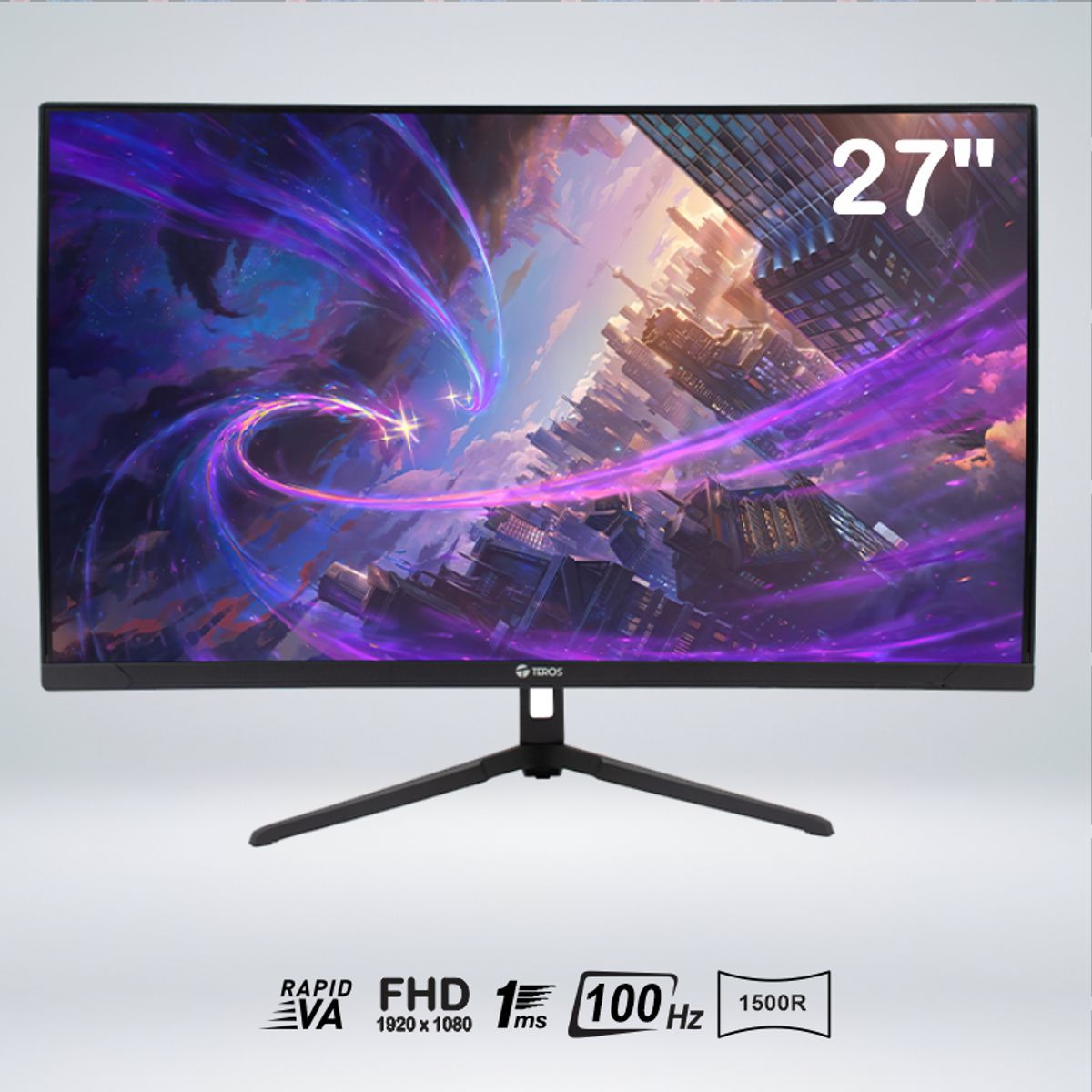 TEROS - MONITOR CURVO TEROS TE-2732S FULL HD 27 " VA 100Hz 1MS HDMI FREESYNC