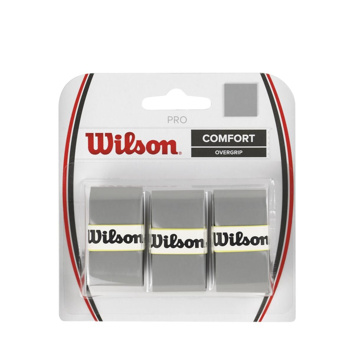 WILSON - Overgrip para Raqueta 3Pk Pro Comfort Gris - Wilson