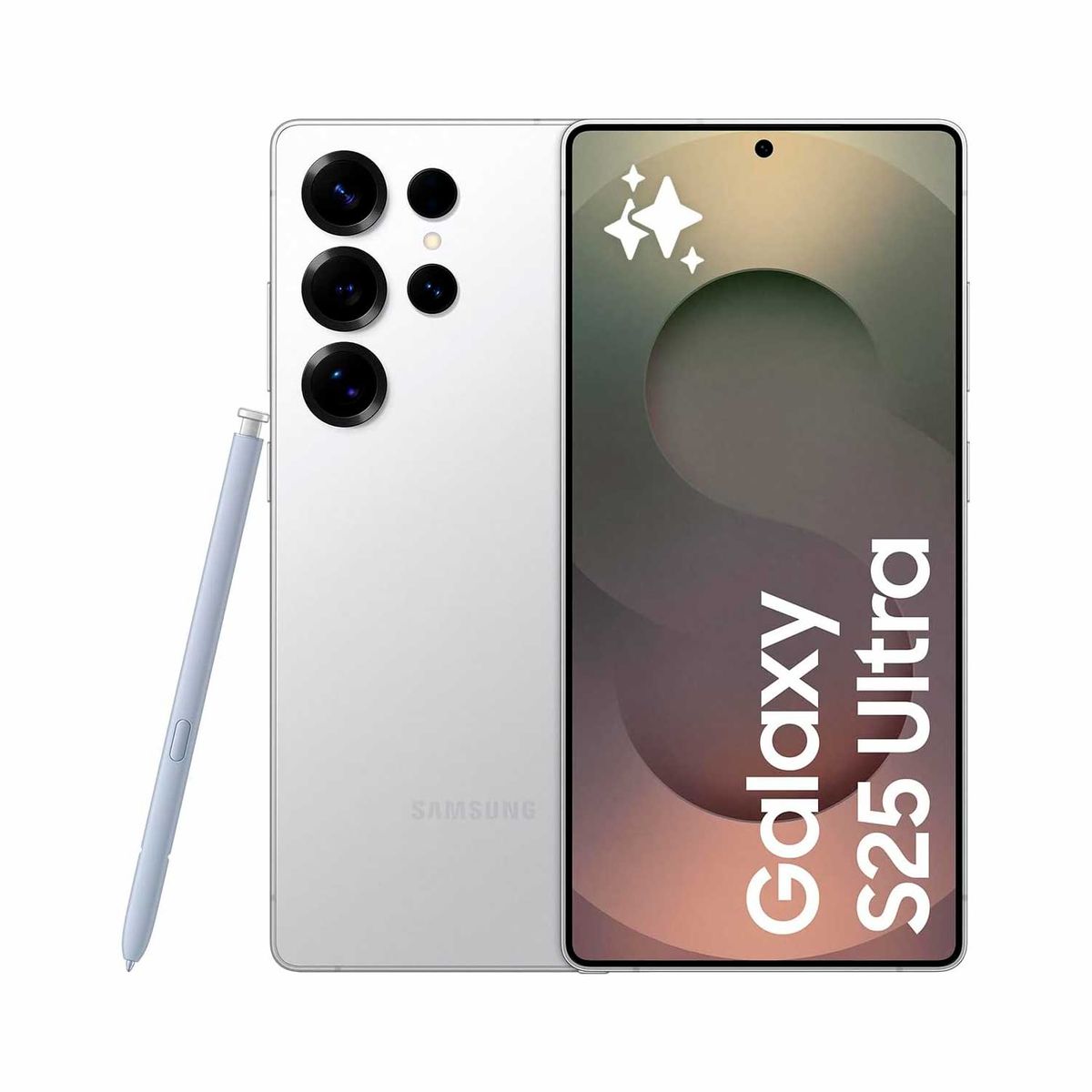 SAMSUNG - Samsung Galaxy S25 Ultra Titanium AI 512GB White Silver