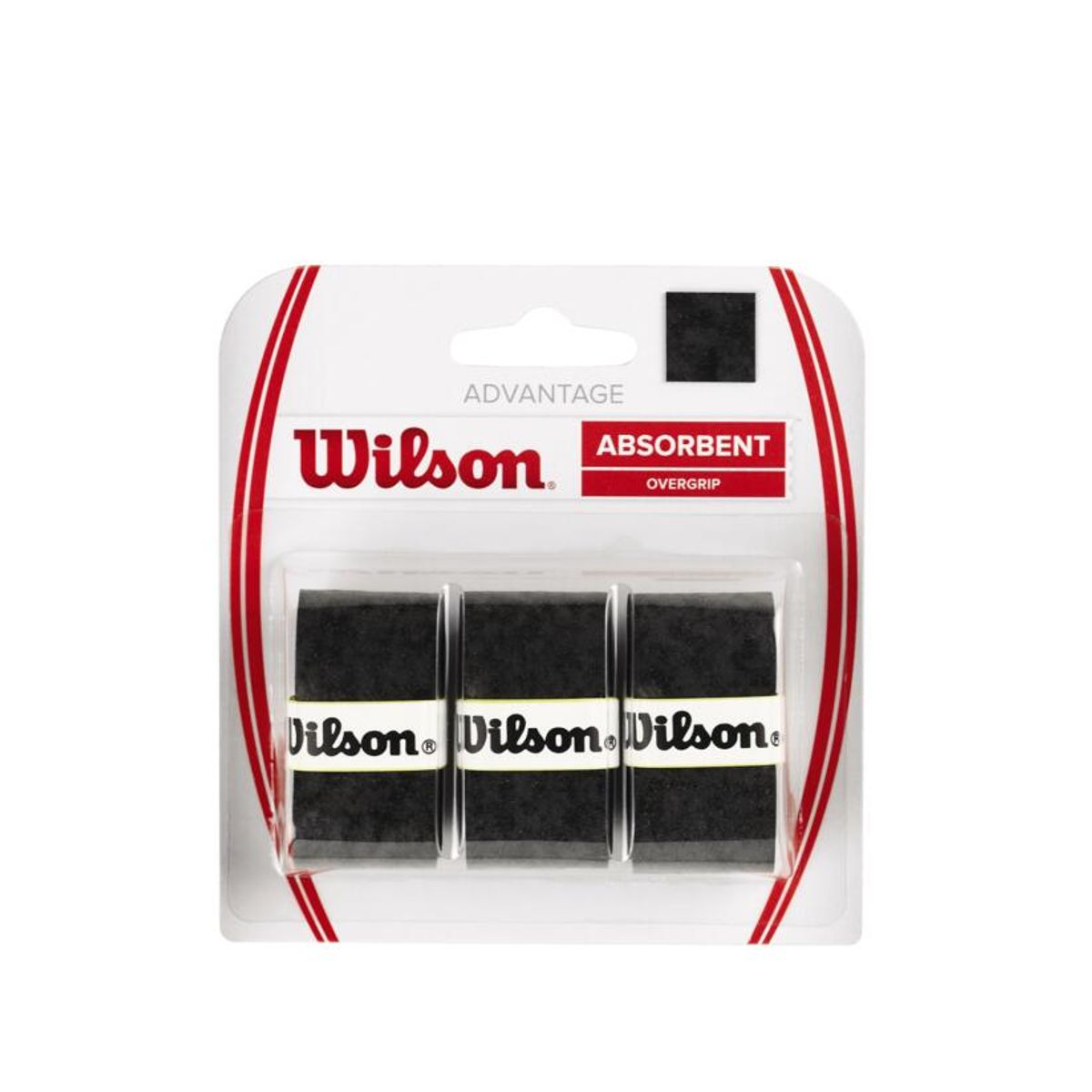 WILSON - Overgrip para Raqueta 3Pack Advantage Negro - Wilson