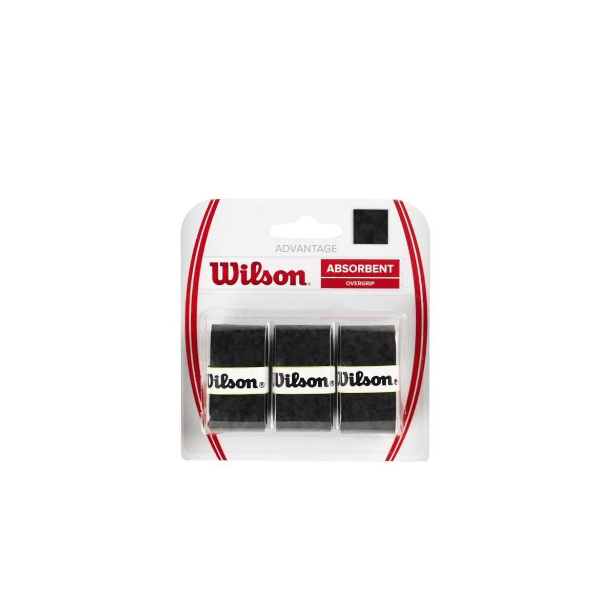 WILSON - Overgrip para Raqueta 3Pack Advantage Negro - Wilson