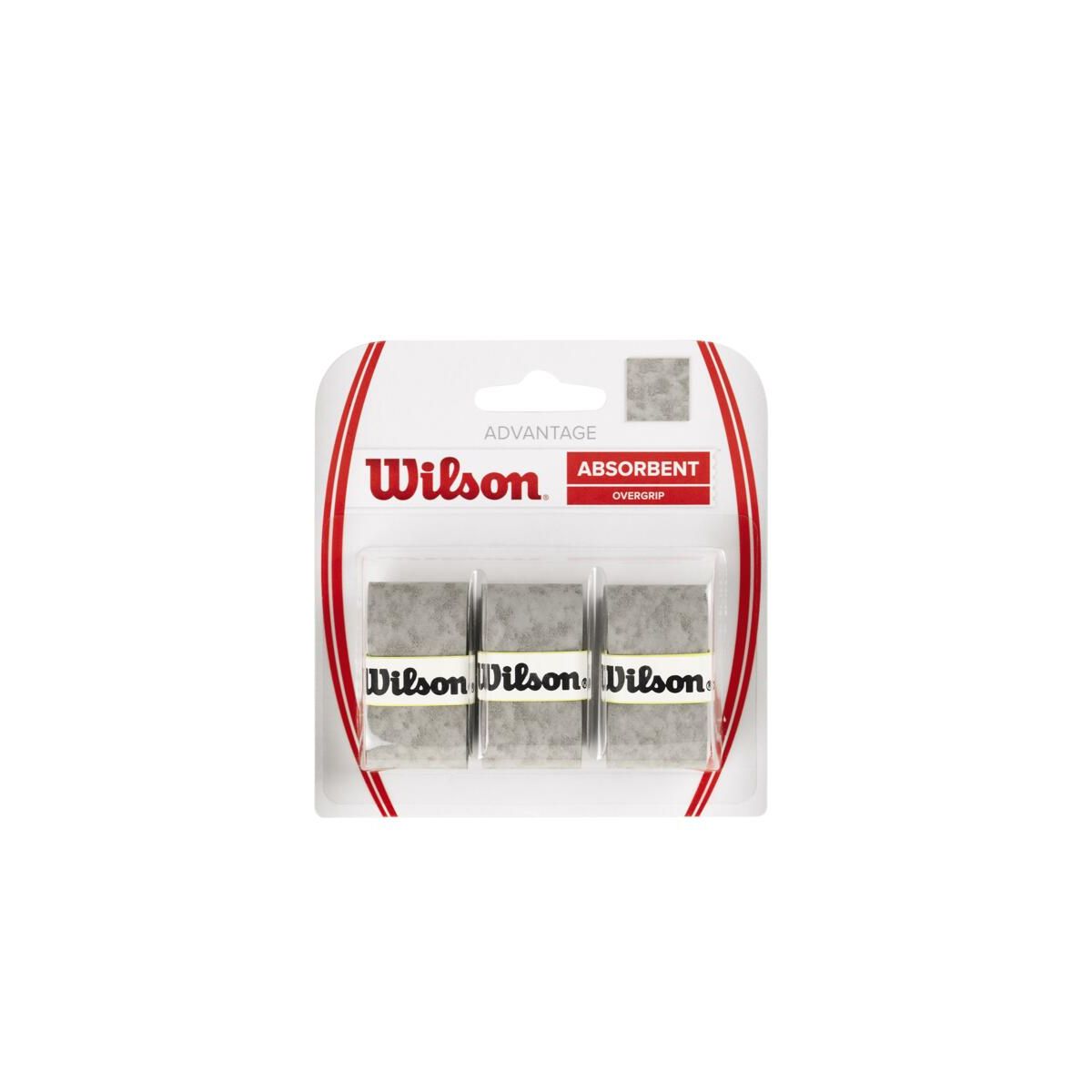 WILSON - Overgrip para Raqueta 3Pack Advantage Gris - Wilson