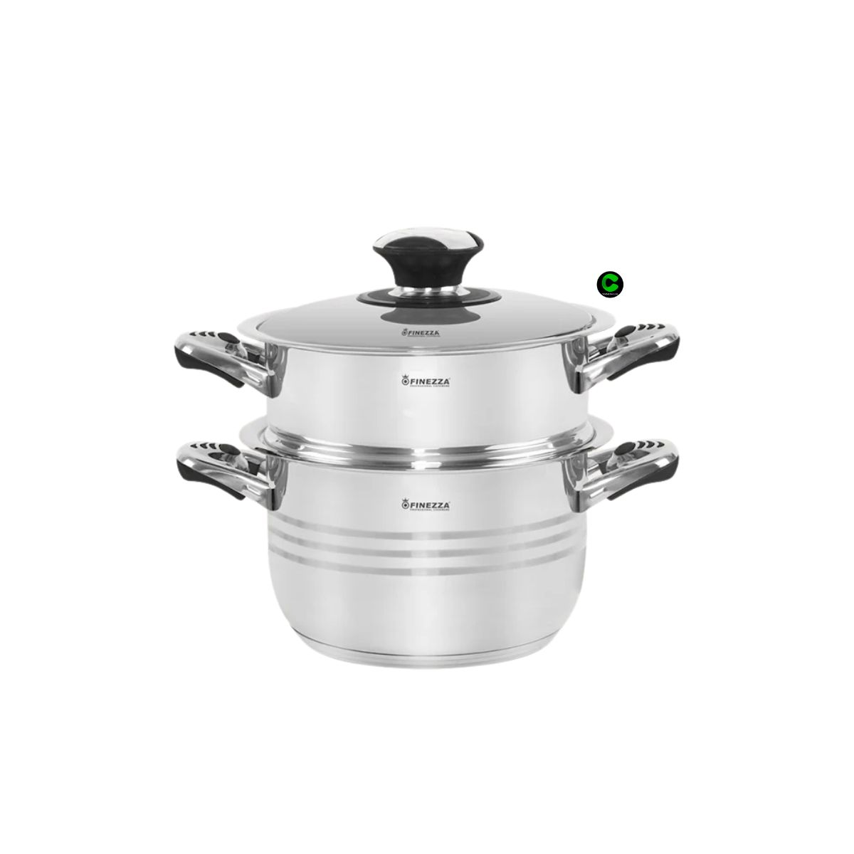 FINEZZA - Set de Ollas de 18 Piezas FINEZZA de Acero Inoxidable FZ-2018LX