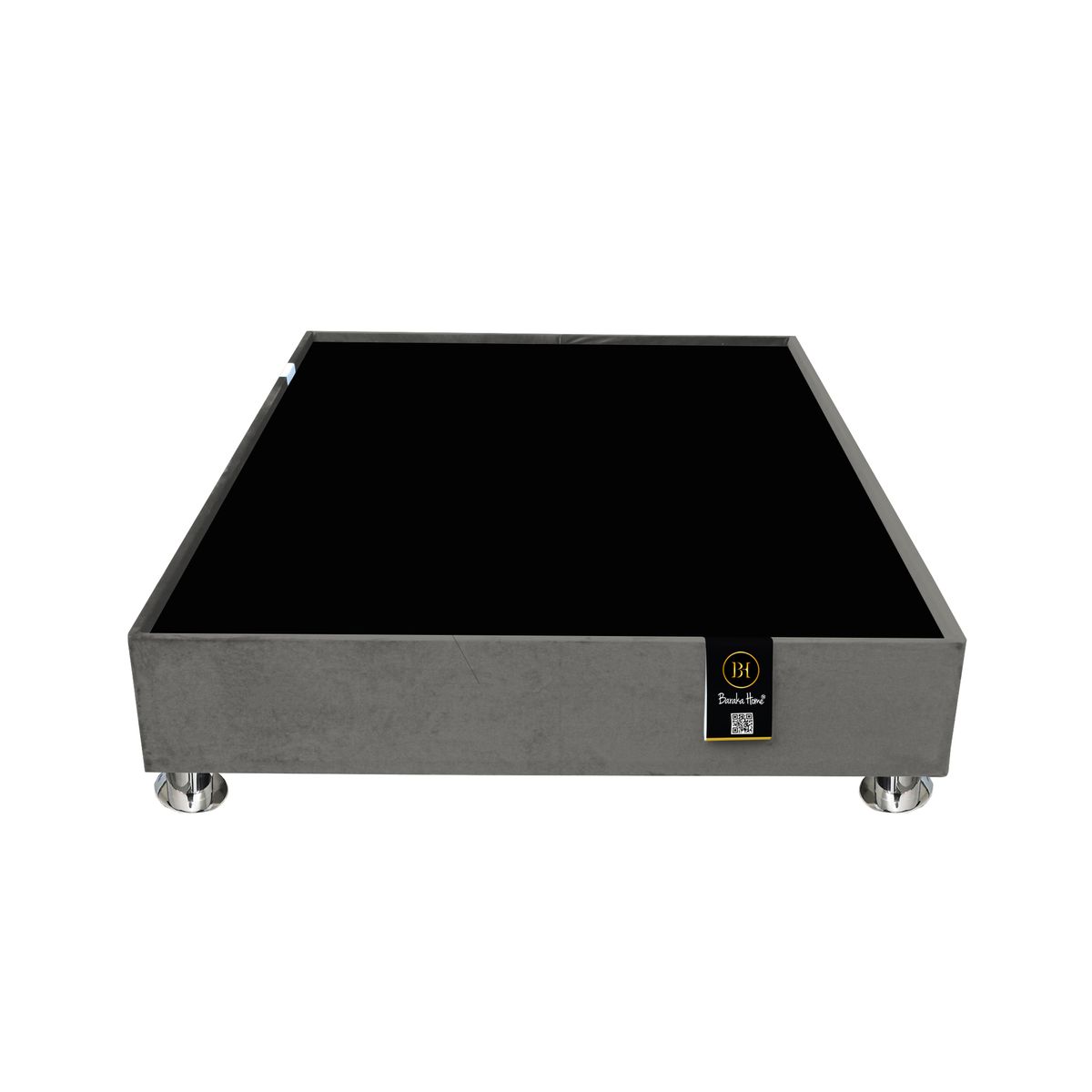 BARAKA HOME - Base De Cama Encajonado Luton 2 Plz - Gris Oscuro
