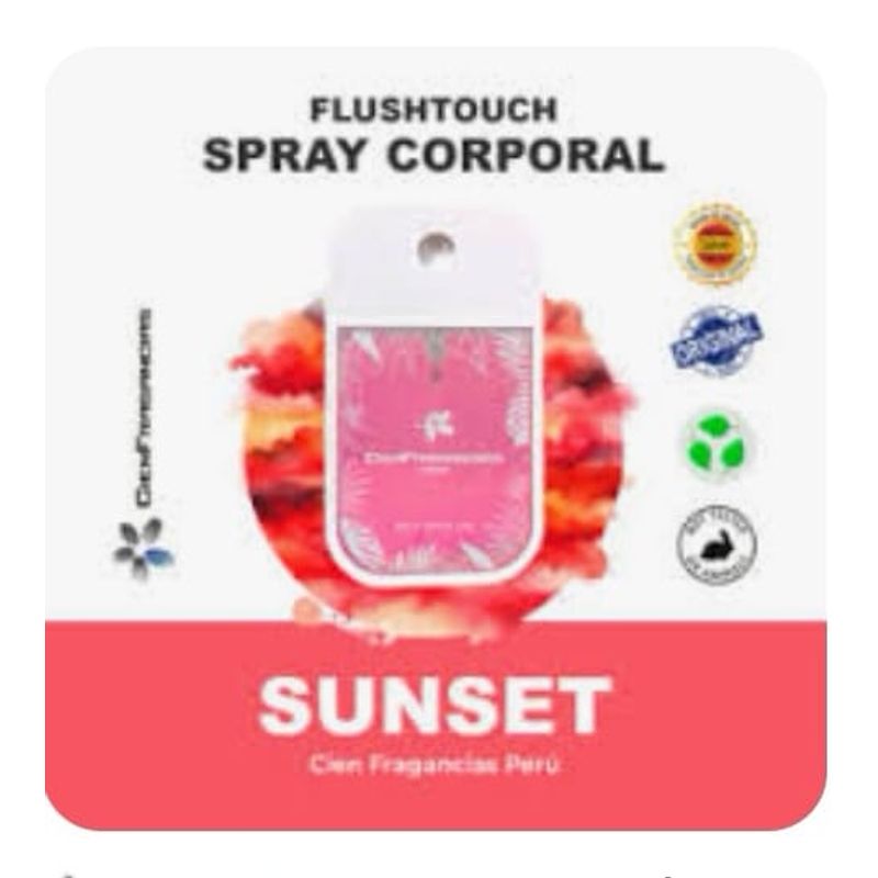 CIEN FRAGANCIAS - BODY MIST CALIDO FLORAL CIENFRAGANCIAS CIEN ESENCIAS SUNSET 45ML