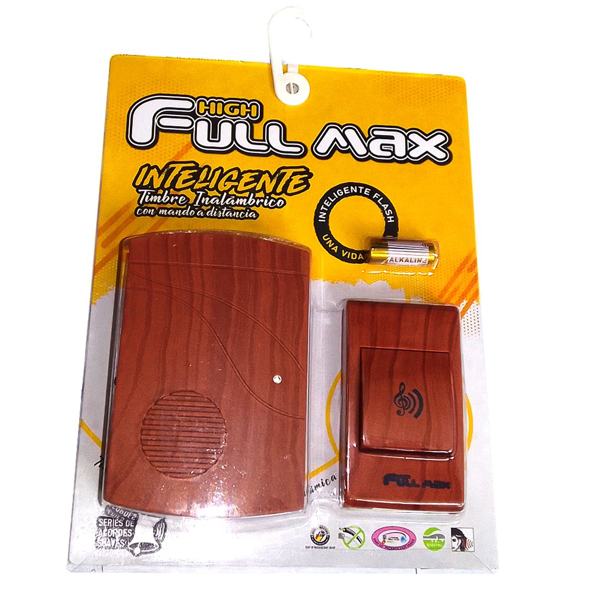 FULL MAX - Timbre inalámbrico para casa negocio O cuidar personas mayores - COLOR