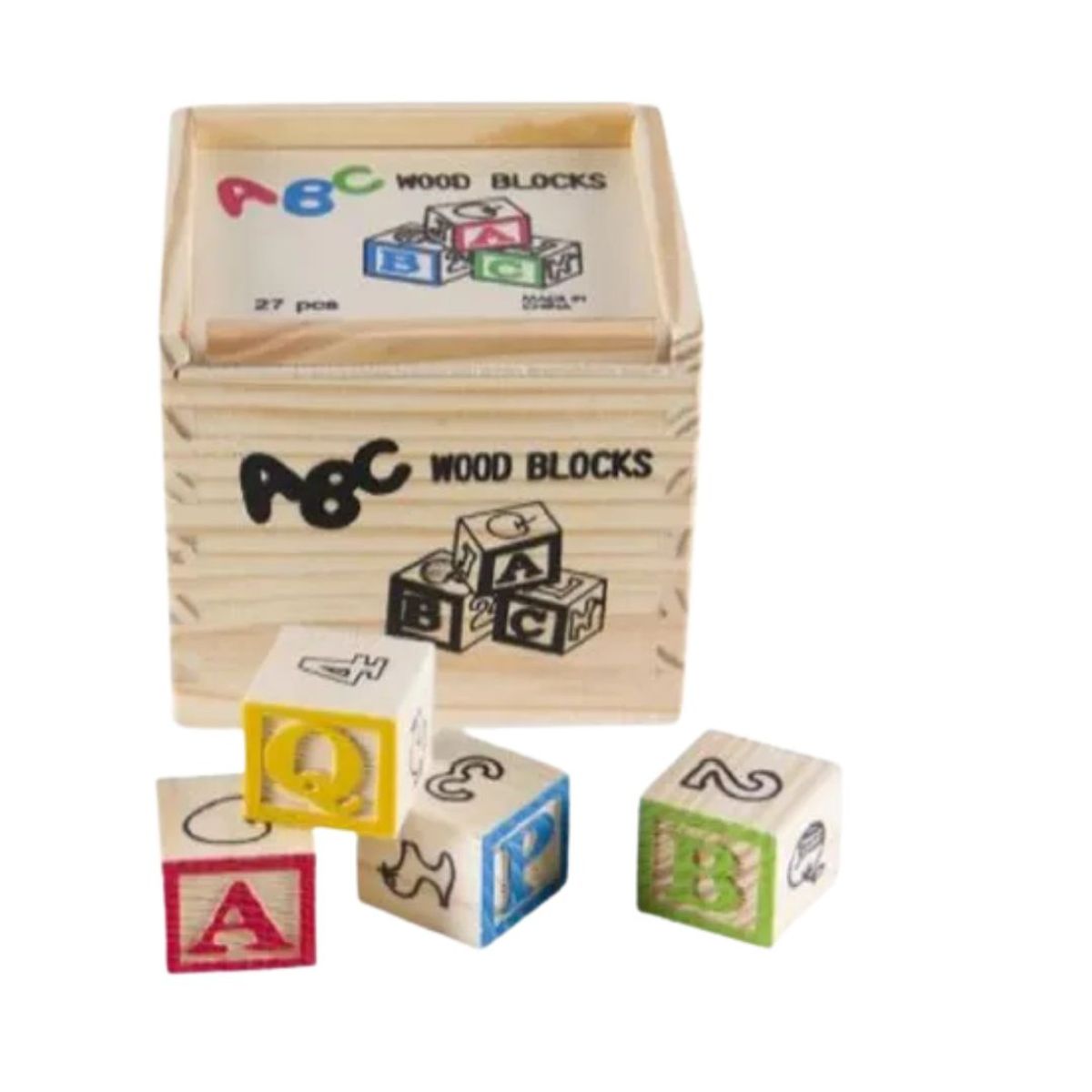 GENERICO - Set De Bloques De Madera ABC x27