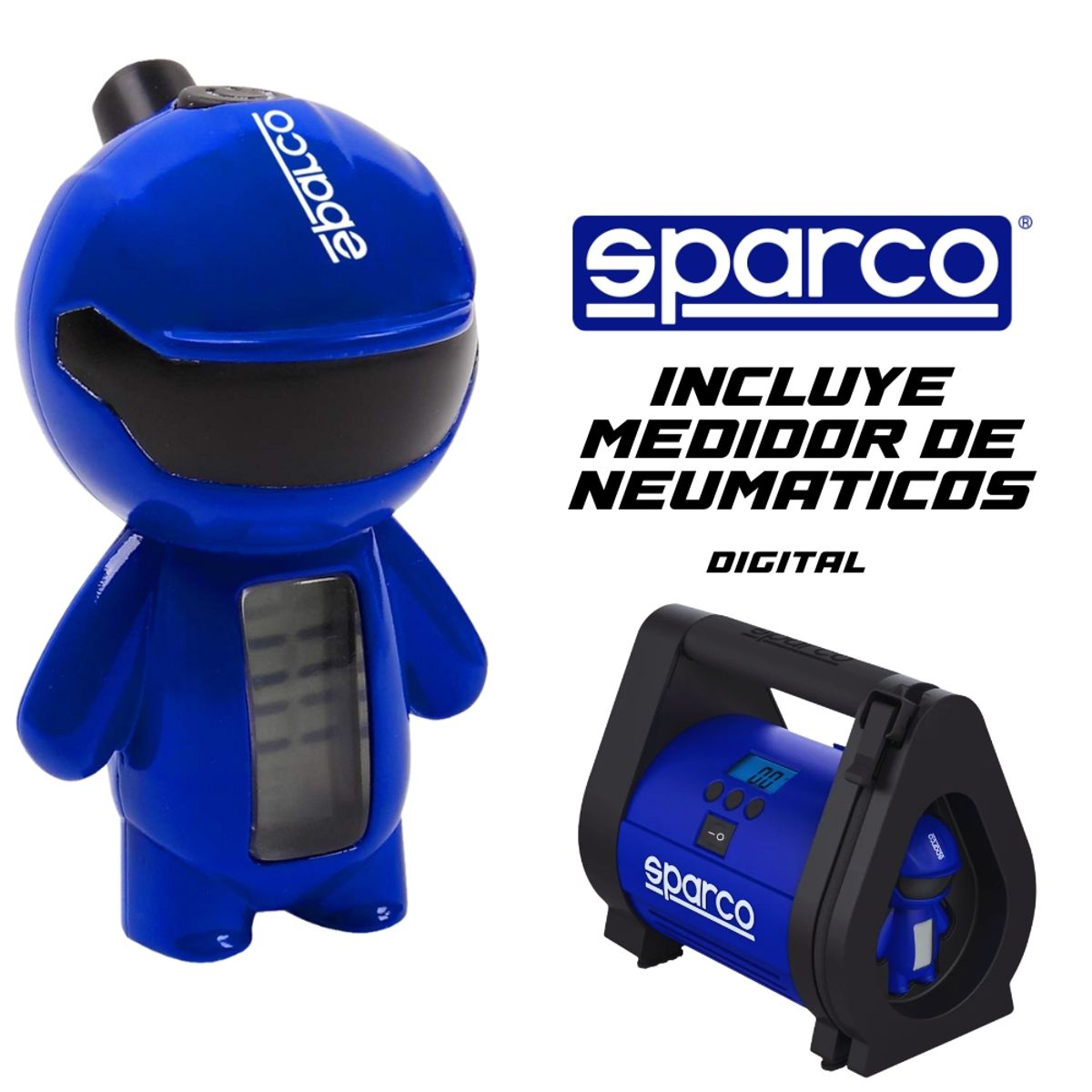 SPARCO - MINI COMPRESOR  12V 20.7 BAR (SPT160) SPARCO