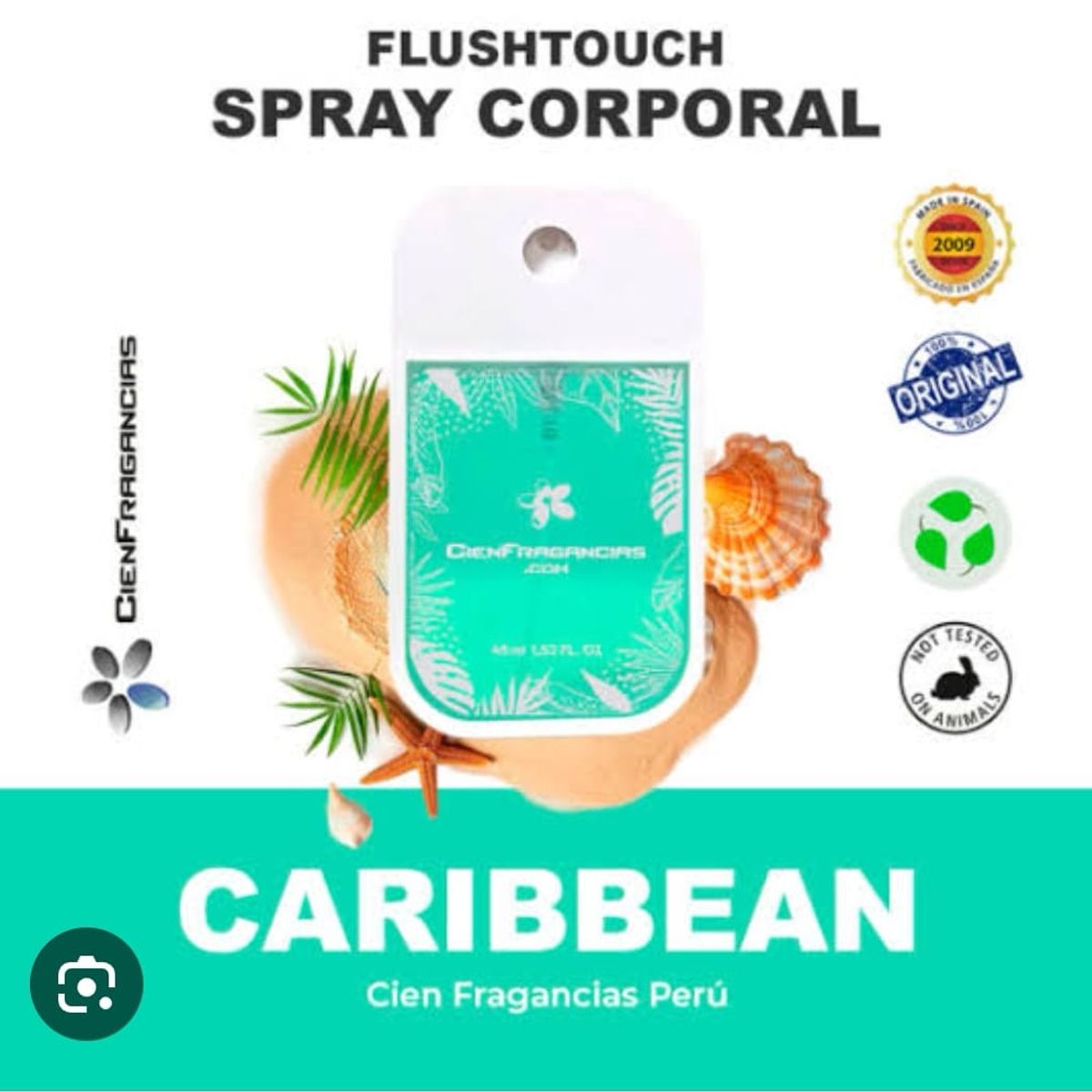 CIEN FRAGANCIAS - BODY MIST BRISA MARINA CARIBBEAN CIENFRAGANCIAS CIEN ESENCIAS 45ML