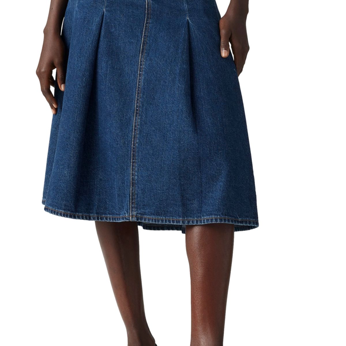 LEVIS - Falda Mujer Pleated Midi Skirt Azul Levis